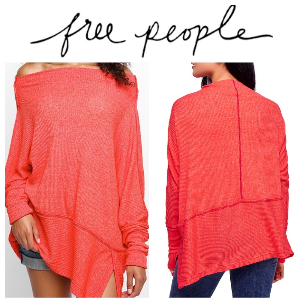 Free People Londontown Thermal Top In Red small